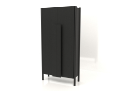 Wardrobe with long handles (without rounding) W 01 (800x300x1600, wood black)