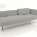 3d model End sofa module 225 right (option 1) - preview
