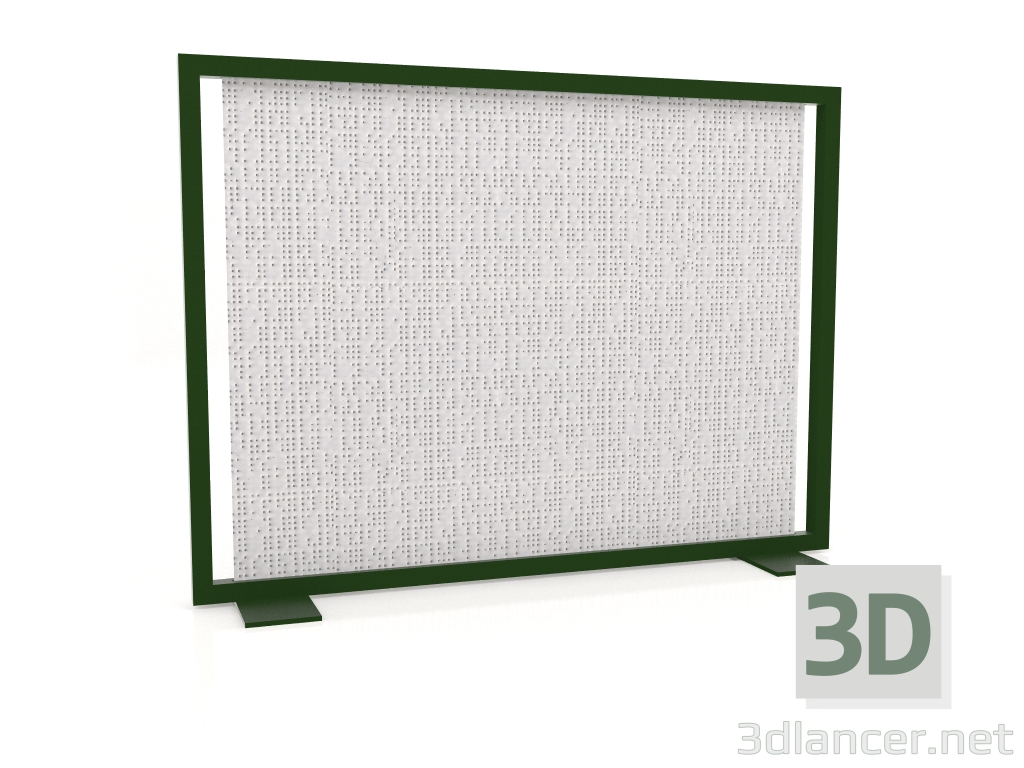 3D Modell Bildschirmtrennwand 150x110 (Flaschengrün) - Vorschau