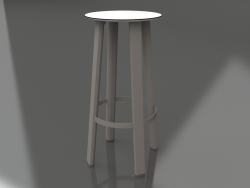 High stool (Quartz gray)