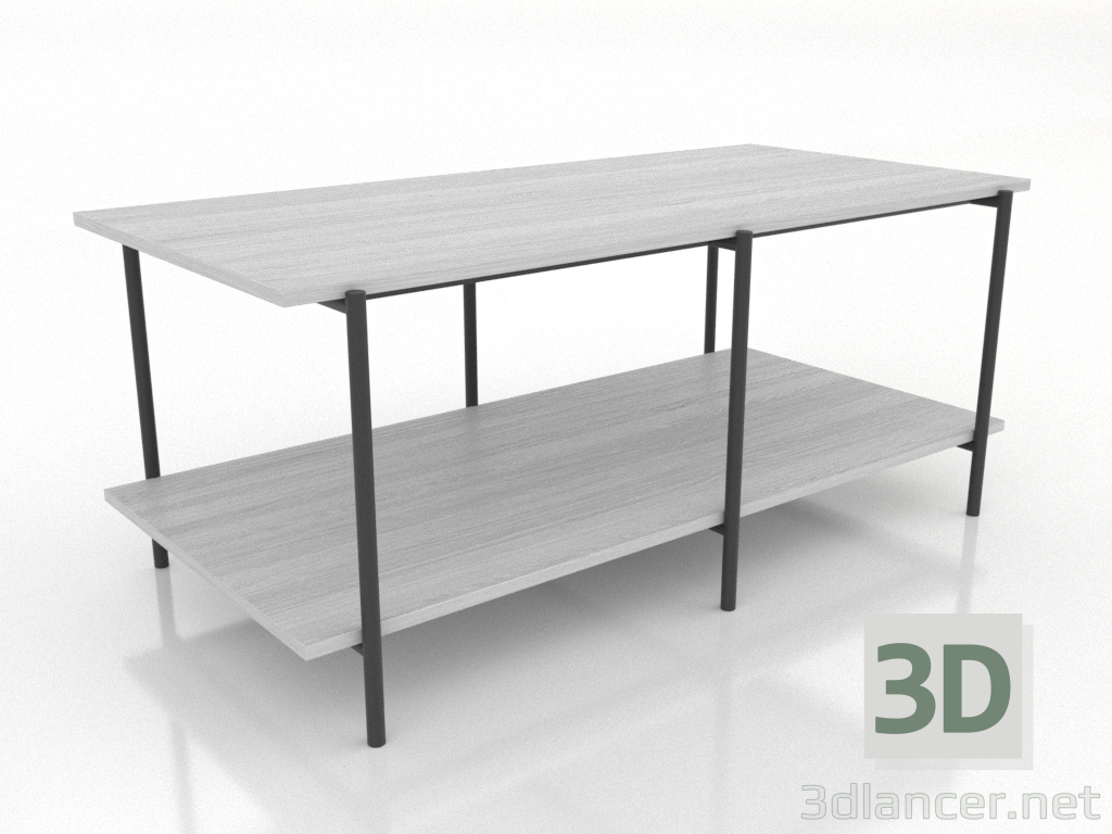 3d model Coffee table 2 1200 mm (white RAL 9010) - preview 3d model Coffee table 2 1200 mm (white RAL 9010) - preview