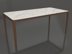Mesa Casauri con gres porcelánico 1800x900 mm (Nogal claro, opción 1)