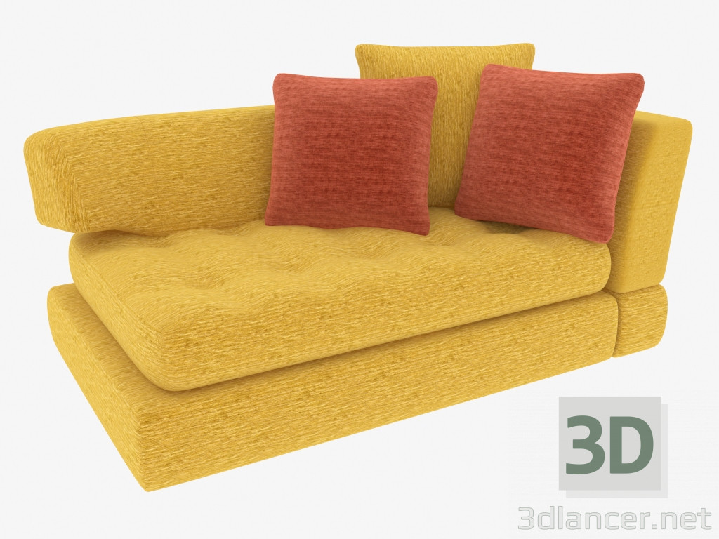 modèle 3D Couch Palermo-K - preview
