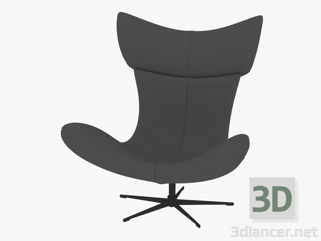 3d model Armchair leather Imola - preview