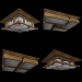 Diseño de techo de madera 3D modelo Compro - render