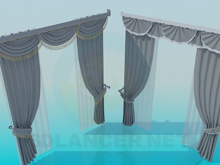 3d model Curtains - preview