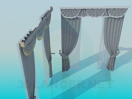 3d model Curtains - preview 3d model Curtains - preview