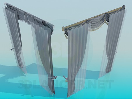 3d model Curtains - preview 3d model Curtains - preview
