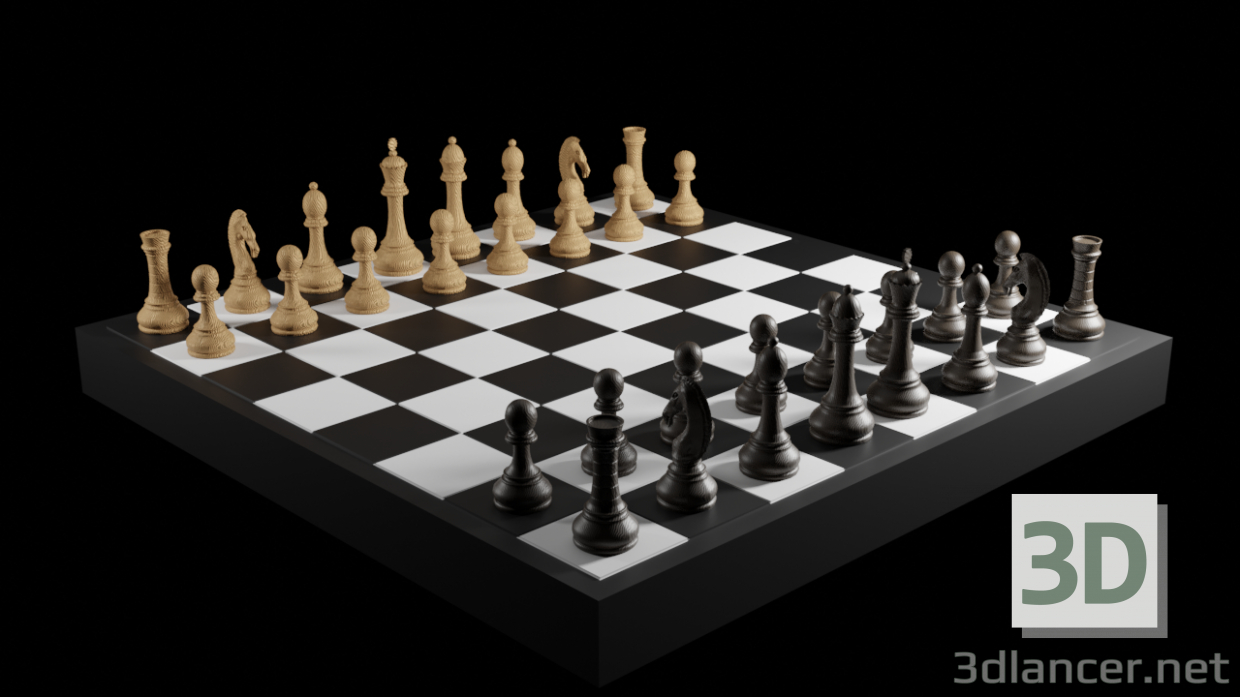 modèle 3D de Jeu d’échecs acheter - rendu