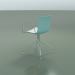 3d model Chair 0257 (rotating, with armrests, two-tone polypropylene) - preview