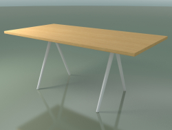Table rectangulaire 5432 (H 74 - 90x180 cm, pieds 180 °, plaqué L22 chêne naturel, V12)