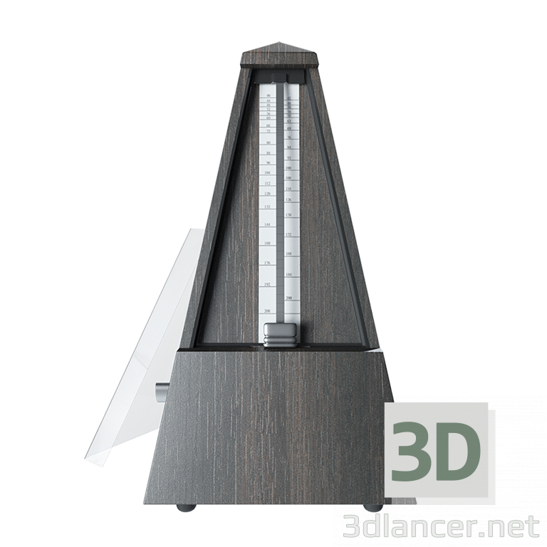 modèle 3D métronome - preview