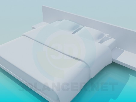 modelo 3D Cama - escuchar modelo 3D Cama - escuchar