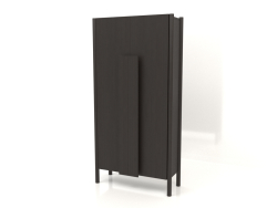 Wardrobe with long handles (without rounding) W 01 (800x300x1600, wood brown dark)