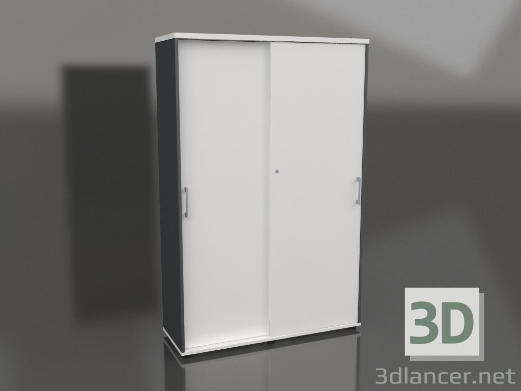 3D modeli Sürgü kapaklı dolap Standart A5P06 (1200x432x1833) - önizleme