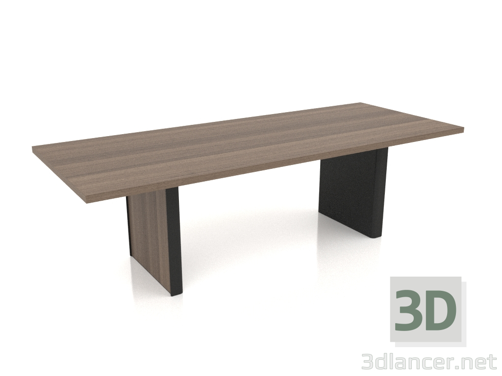3D modeli Yemek masası 2500x1000 Kapak düz - önizleme