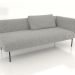 3d model End sofa module 190 right (option 1) - preview