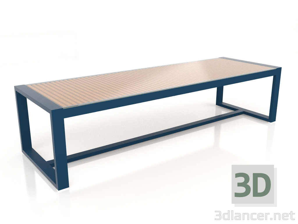 3d model Dining table with glass top 307 (Grey blue) - preview