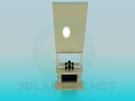 3d модель Камин – превью 3d модель Камин – превью