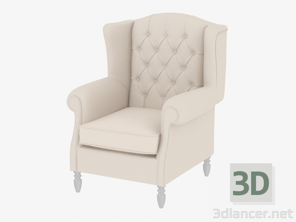 modèle 3D chaise AVERY bergere - preview