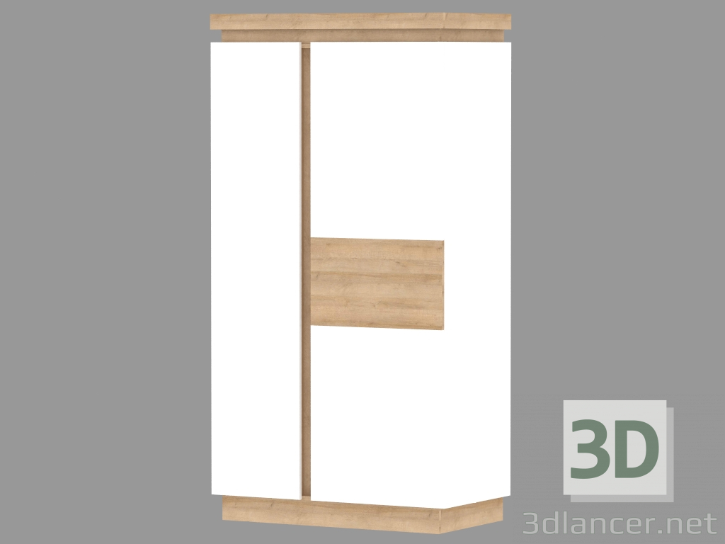 3d модель Шкаф гардеробный 2D (TYPE LYOS01) – превью