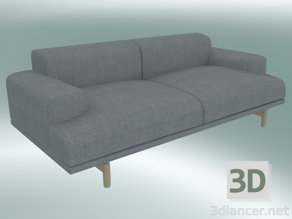 3d model Double sofa Compose (Fiord 151) - preview