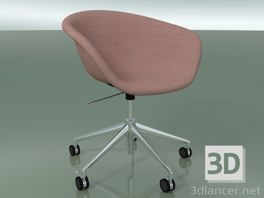 Modelo 3d Cadeira 4239 (5 rodas, giratória, com estofado f-1221-c0614) - preview