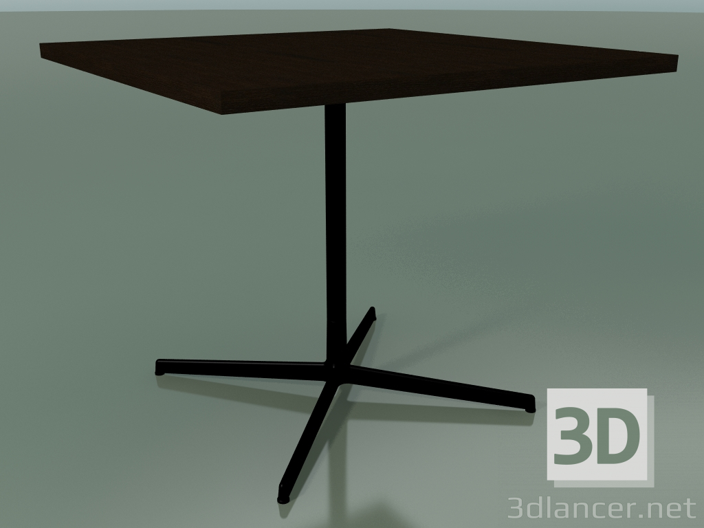modello 3D Tavolo quadrato 5567 (H 74 - 90x90 cm, Wenge, V39) - anteprima