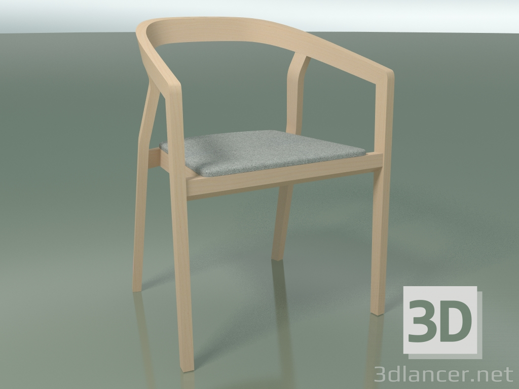 modello 3D Sedia con braccioli One (323-101) - anteprima