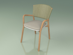 Cadeira 061 (verde oliva, resina de poliuretano cinza)