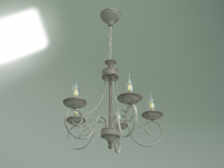 Hanging chandelier 22404-5 (white with gold)