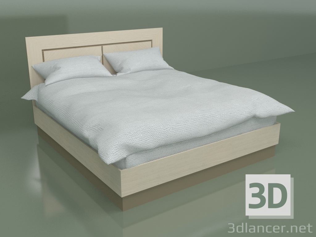 3d модель Кровать двуспальная ДН 2018 (Клен) – превью