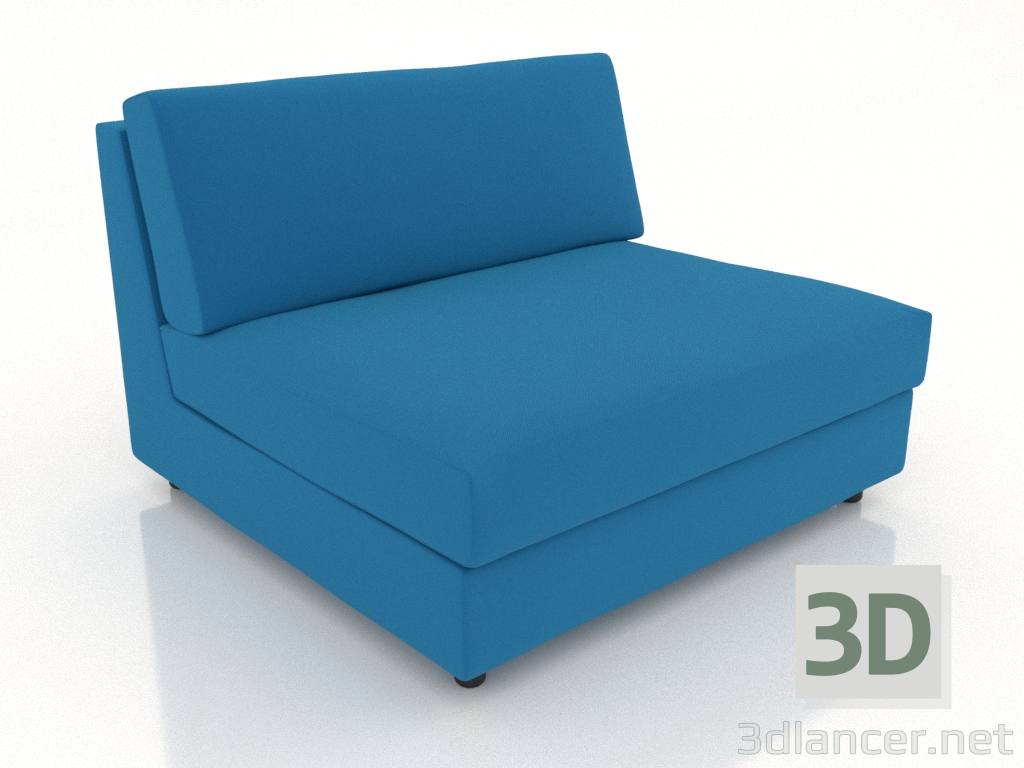 3D Modell Sofamodul 103 einzeln - Vorschau