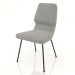 3d model Chair on metal legs D16 mm - preview