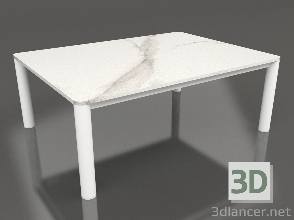 3d модель Стол журнальный 70×94 (White, DEKTON Aura) – превью
