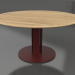 3D modeli Yemek masası Ø150 (Şarap kırmızısı, İroko ahşap) - önizleme