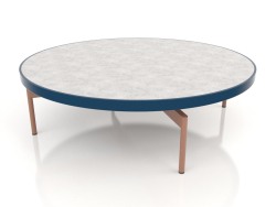 Round coffee table Ø120 (Grey blue, DEKTON Kreta)