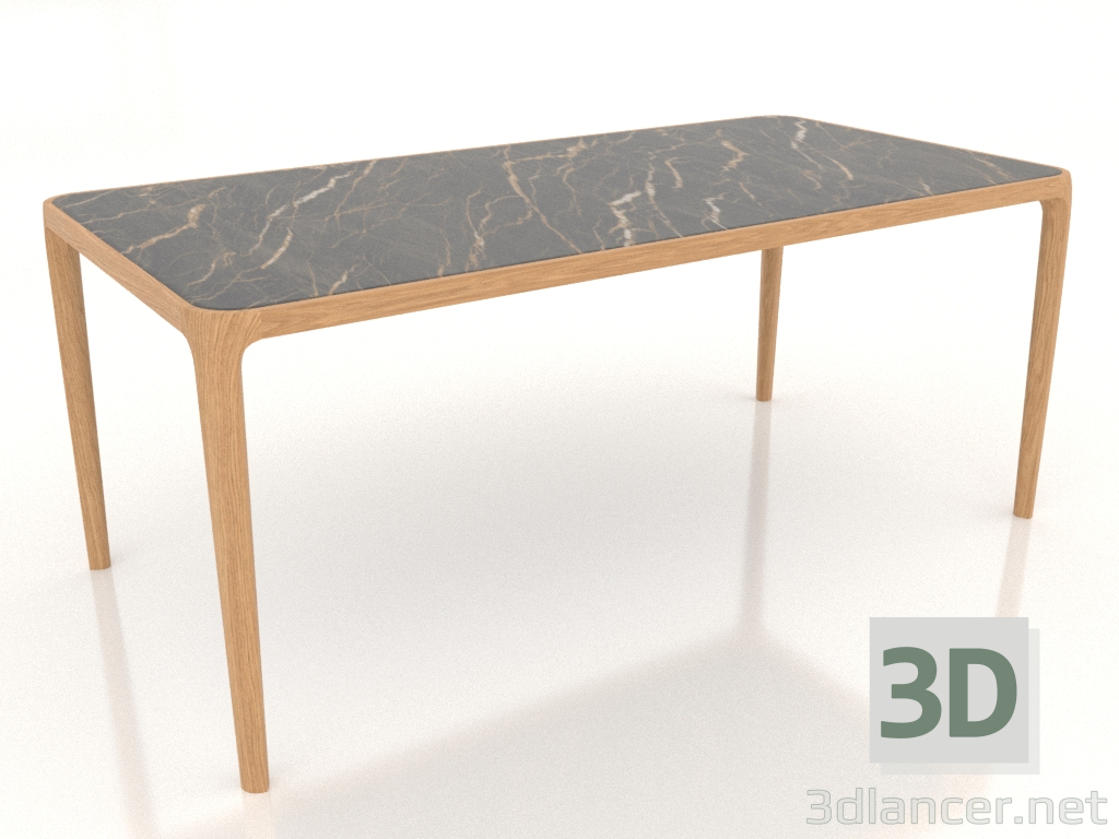 3d model Casauri table with porcelain stoneware 1800x900 mm (Oak natural, option 2) - preview