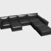 3d model Modular sofa Luis - preview