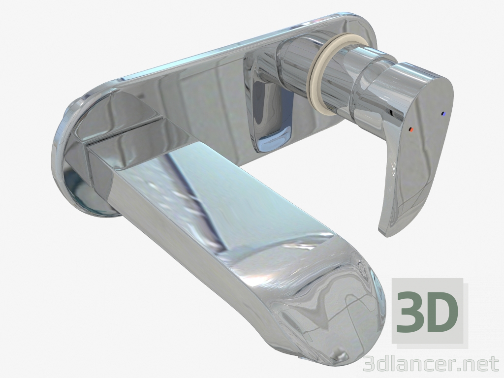 modello 3D Miscelatore per lavabo a muro Werbena (BCW 054L) - anteprima