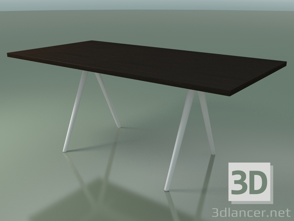 modèle 3D Table rectangulaire 5432 (H 74 - 90x180 cm, pieds 180 °, plaqué L21 wengé, V12) - preview