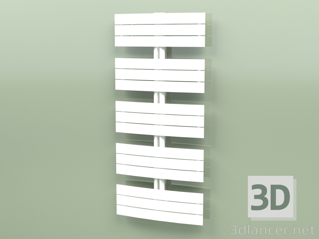 3d model Heated towel rail - Apolima (1430 x 650, RAL - 9016) - preview