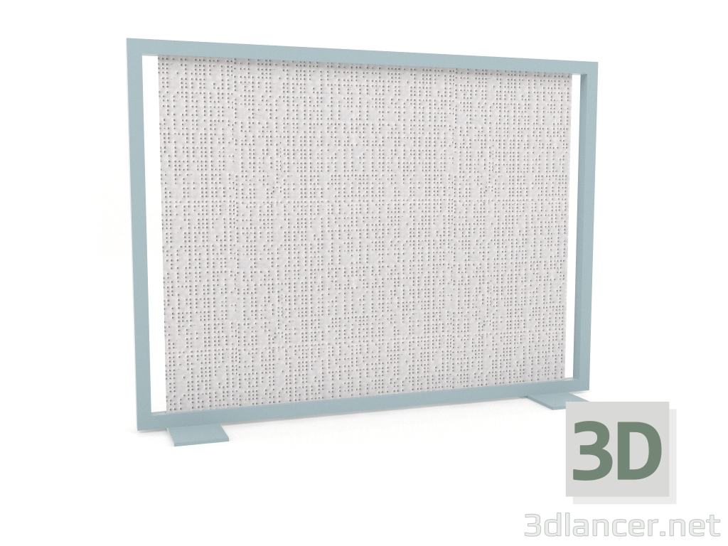 3D Modell Bildschirmtrennwand 150x110 (Blaugrau) - Vorschau
