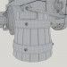 3D Deniz silah "Tek boynuzlu at". Gemi savaş topu tek boynuzlu at modeli satın - render
