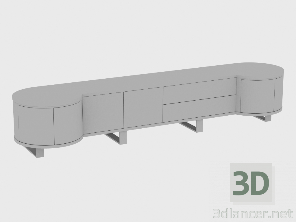 modèle 3D Curbstone COURBET ROUND (320Х70Х61) - preview
