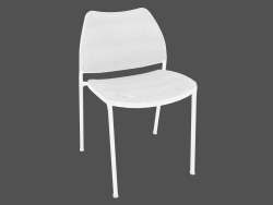 Cadeira de escritório com moldura branca