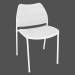 3D modeli Beyaz sandalye ile ofis koltuğu - önizleme
