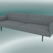 3D Modell Triple Sofa Outline (Vancouver 14, Schwarz) - Vorschau