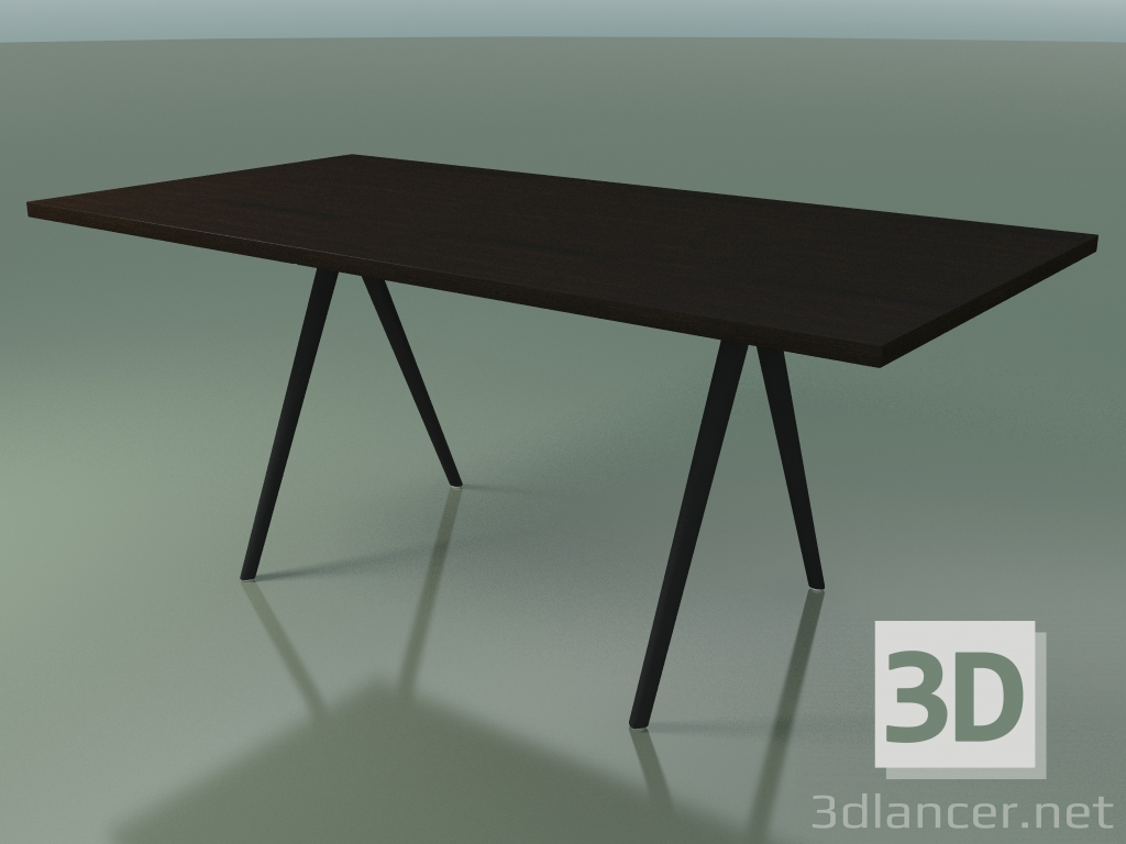 modèle 3D Table rectangulaire 5432 (H 74 - 90x180 cm, pieds 180 °, plaqué wengé L21, V44) - preview