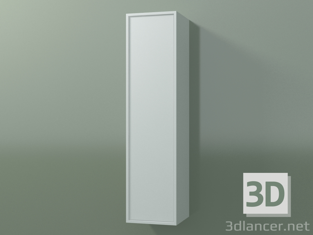 3d model Armario de pared con 1 puerta (8BUACCD01, 8BUACCS01, Glacier White C01, L 24, P 24, H 96 cm) - vista previa